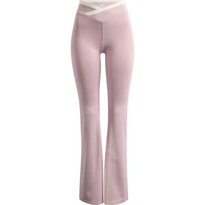 Pacsun Contrast Crossover Flare Leggings