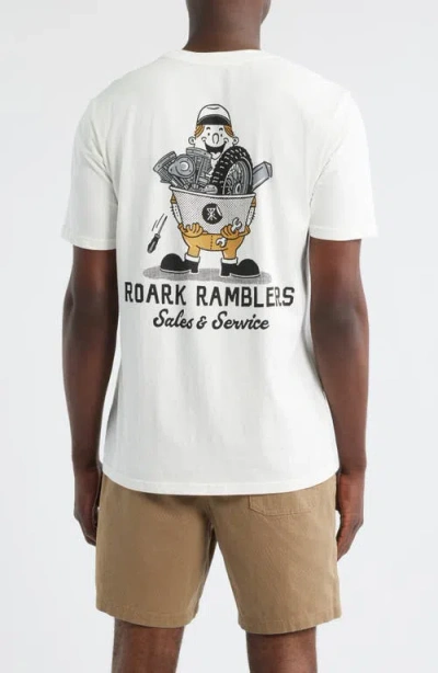 Roark Ramblers Pocket Graphic T-shirt In White