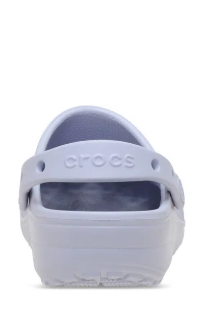 Crocs Classic Floral Cutout Clog In Blue