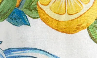 Farm Rio Sicily Scarf Linen Blend Shorts