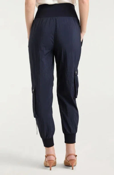 Cinq À Sept Harmony Side Snap Parachute Pants In Blue
