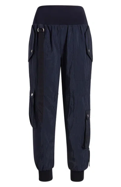 Cinq À Sept Harmony Side Snap Parachute Pants In Blue