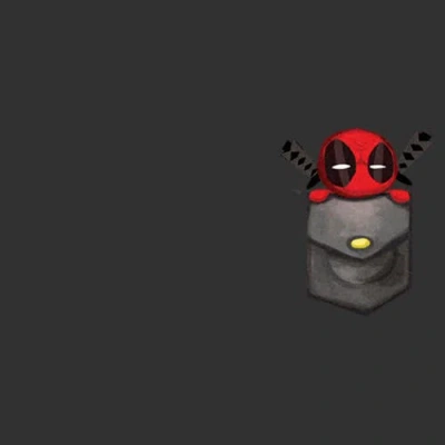 Marvel Deadpool Front Pocket  Graphic T-shirt In Brown