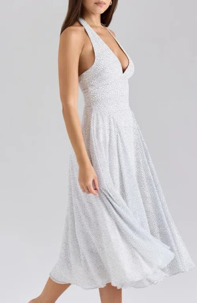 House Of Cb Solada Halter Midi Dress In White