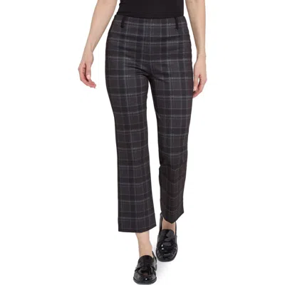 Lyssé Lysse Plaid Baby Boot Ankle Pants In Black