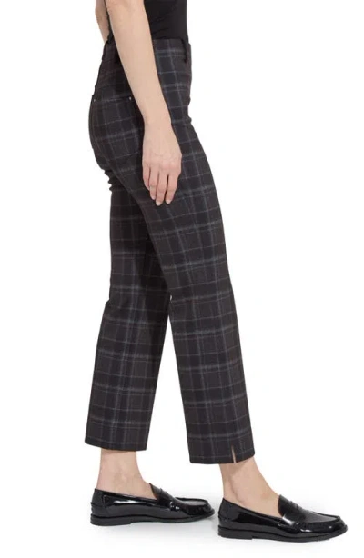 Lyssé Lysse Plaid Baby Boot Ankle Pants In Black