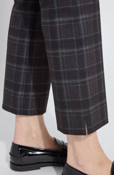 Lyssé Lysse Plaid Baby Boot Ankle Pants In Black