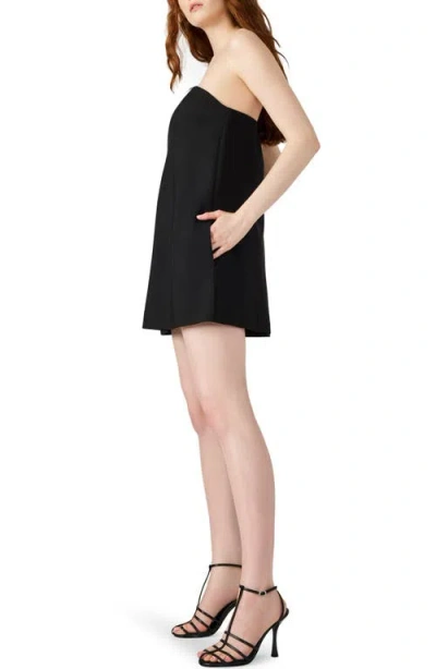 Steve Madden Morgana Strapless Romper In Black