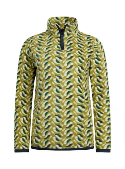Weird Fish Reena 1/4 Zip Printed Microfleece