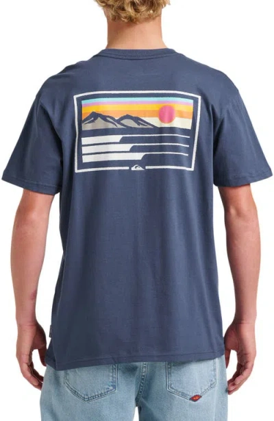 Quiksilver Coastal Vibes Graphic T-shirt In Blue