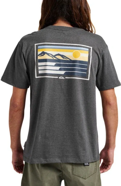 Quiksilver Coastal Vibes Graphic T-shirt In Gray