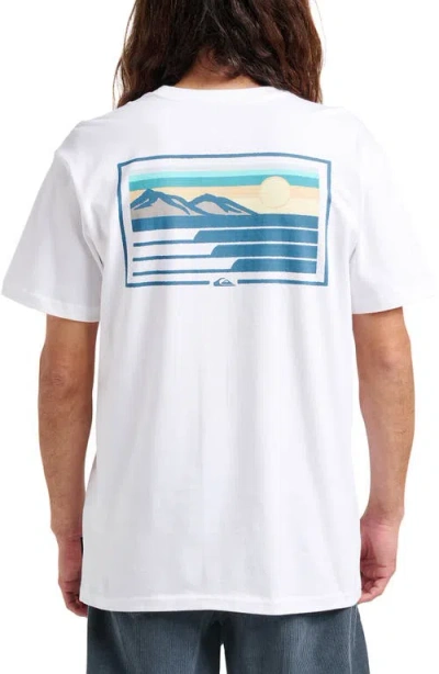 Quiksilver Coastal Vibes Graphic T-shirt In White
