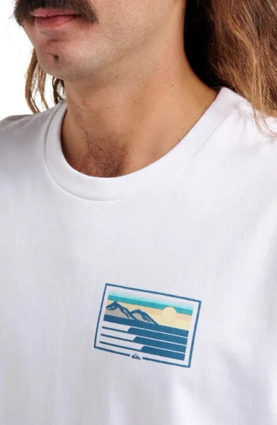 Quiksilver Coastal Vibes Graphic T-shirt In White
