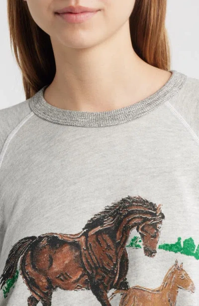 The Great . The College Horses Sweatshirt In Gray