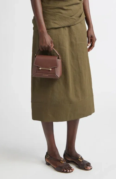 Strathberry Mini Mosaic Leather Top Handle Bag