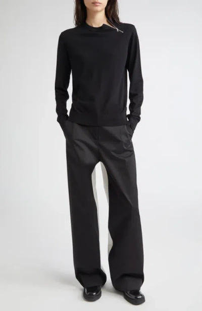 Partow Kayden Colorblock Cotton Pants In Black