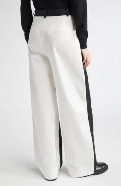 Partow Kayden Colorblock Cotton Pants In Black