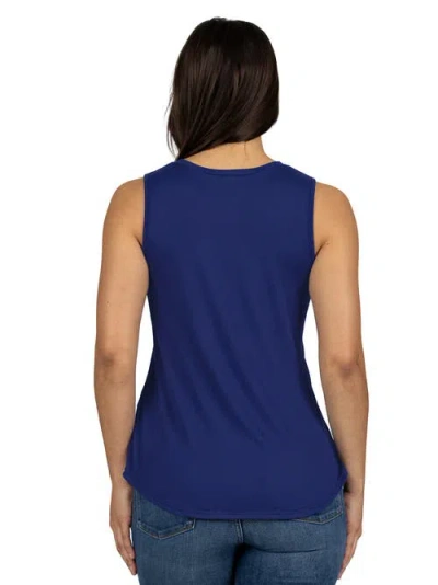 24seven Comfort Apparel Maternity V-neck Tunic Tank Top With Round Hemline
