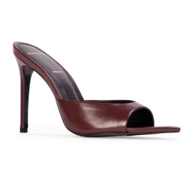 Black Suede Studio Brea Leather Mule