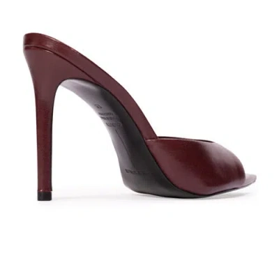 Black Suede Studio Brea Leather Mule