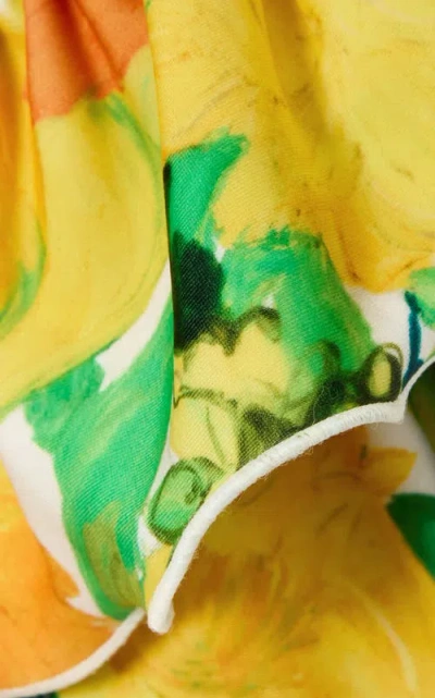 La Doublej Ruffle Bikini Top Zesty Yellow