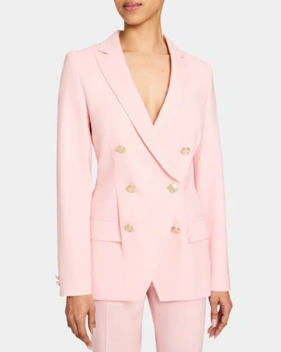 Santorelli Paco Double Breasted Jacket In Pink