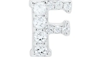 Mignonette White Topaz Pavé Initial Pendant Necklace