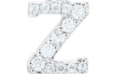 Mignonette White Topaz Pavé Initial Pendant Necklace