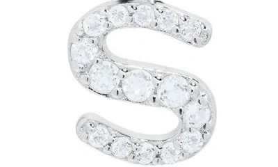 Mignonette White Topaz Pavé Initial Pendant Necklace