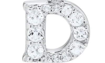 Mignonette White Topaz Pavé Initial Pendant Necklace