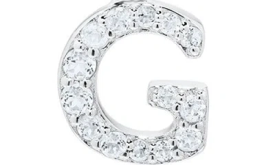 Mignonette White Topaz Pavé Initial Pendant Necklace