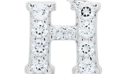 Mignonette White Topaz Pavé Initial Pendant Necklace