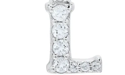 Mignonette White Topaz Pavé Initial Pendant Necklace