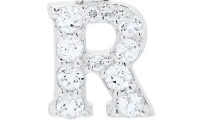 Mignonette White Topaz Pavé Initial Pendant Necklace