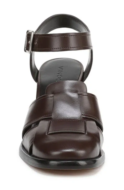 Vince Lyra Ankle Strap Sandal In Brown