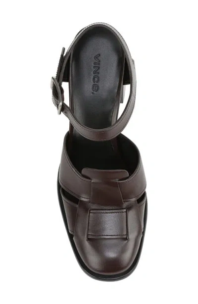 Vince Lyra Ankle Strap Sandal In Brown