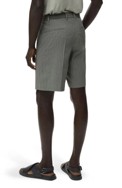 Mango Slim Fit Stretch Cotton Chino Shorts In Gray