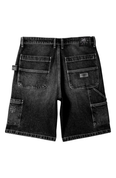Quiksilver Mercury Denim Carpenter Shorts In Black