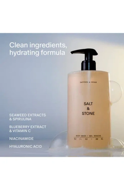 Salt & Stone Saffron & Cedar Body Wash