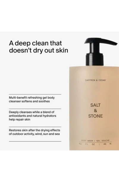 Salt & Stone Saffron & Cedar Body Wash