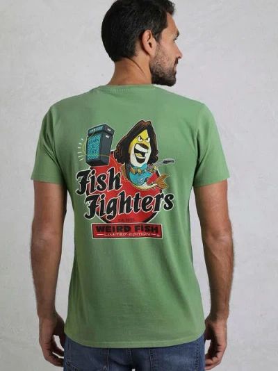 Weird Fish Fish Fighters Back Print Artist T-shirt
