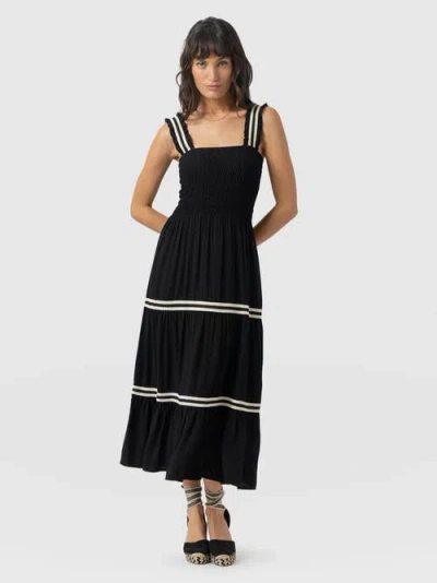 Saint + Sofia Maya Shirring Dress