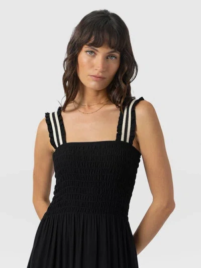 Saint + Sofia Maya Shirring Dress