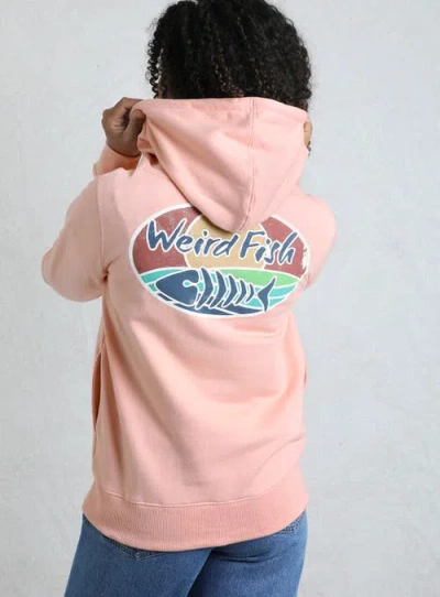 Weird Fish Back Print Popover Hoodie