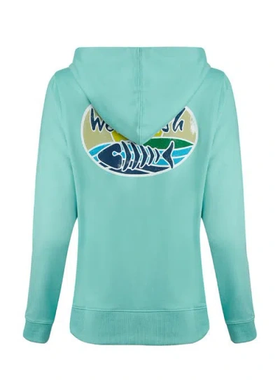 Weird Fish Back Print Popover Hoodie