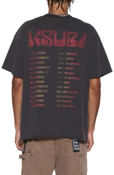 Ksubi Venom Ekcess Faded Oversized Graphic Tee
