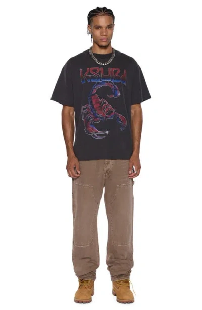 Ksubi Venom Ekcess Faded Oversized Graphic Tee