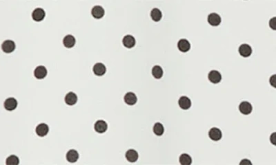 Kasper Petite Dot-print Crewneck Ruffle-sleeve Top, Created For Macy's In White