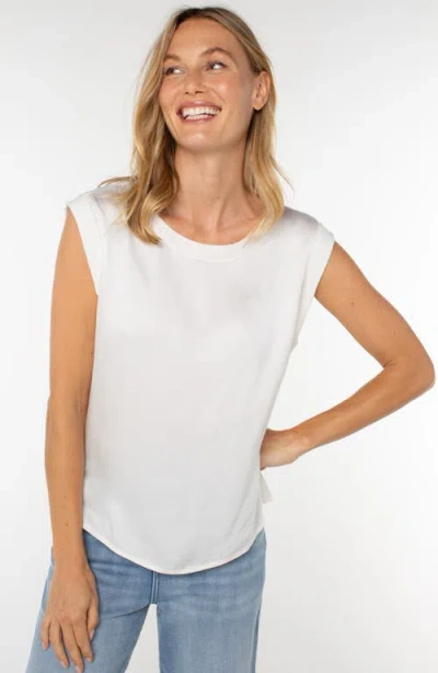 Liverpool Los Angeles Sleeveless Woven Top In White