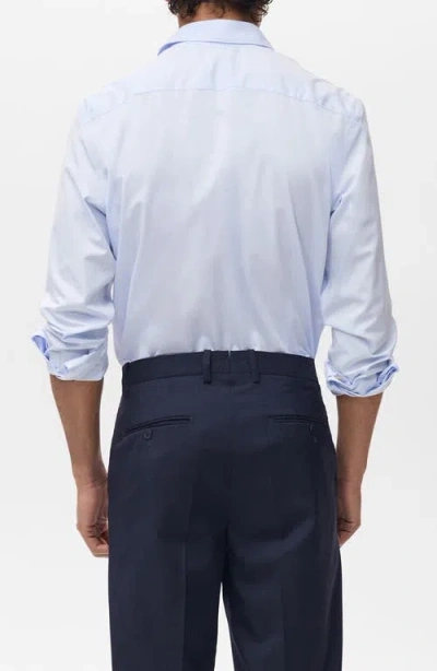 Mango Slim Fit Cotton Button-up Shirt In White